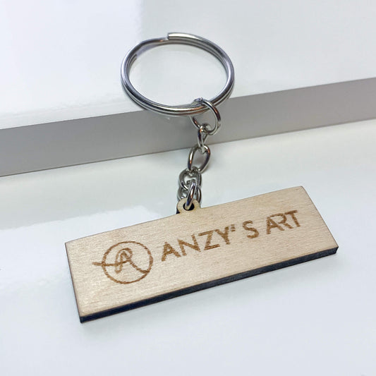Porte-clés rectangulaire en bois - Anzy's Art